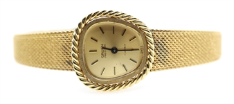 LADIES GRUEN PRECISION 14K GOLD CASE WRIST WATCH 
