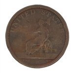 1783 WASHINGTON LARGE MILITARY BUST COPPER TOKEN