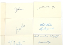 MAJOR LEAGUE BASEBALL HOF AUTOGRAPH INDEX CARDS