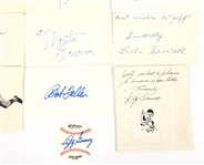 MAJOR LEAGUE BASEBALL HOF AUTOGRAPH INDEX CARDS