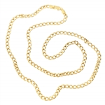14K YELLOW GOLD CUBAN LINK CHAIN 