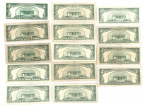 1928-1963 US $5 RED SEAL BANK NOTES
