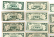 1928-1963 US $5 RED SEAL BANK NOTES