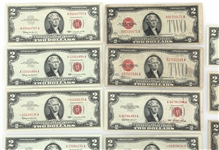 1928-1963 US $2 RED SEAL BANK NOTES 