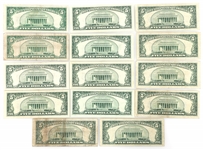 1934-1953 US $5 SILVER CERTIFICATE BANK NOTES