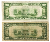 1928-1934 US $20 FEDERAL RESERVE BANK NOTES