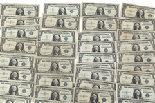 1935-1957 US SILVER CERTIFICATE NOTES 70+ PCS
