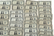 1935-1957 US SILVER CERTIFICATE NOTES 70+ PCS