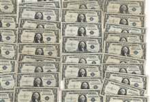 1935-1957 US SILVER CERTIFICATE NOTES 70+ PCS