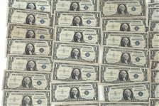 1935-1957 US SILVER CERTIFICATE NOTES 70+ PCS
