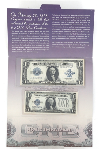 US 1923/1928 SILVER CERTIFICATES LARGE & SMALL SERIES