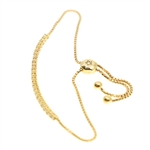18K GOLD 0.72 CTW DIAMOND RIVIERA STYLE TENNIS BRACELET