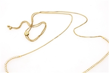 18K YELLOW GOLD 3.84 CTW GRADUATED DIAMOND NECKLACE