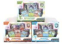2023 POKEMON PALDEA COLL. SPRIGATITO, QUAXLY, FUECOCO