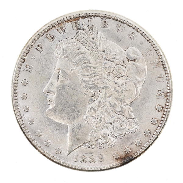 1889-P US SILVER MORGAN DOLLAR UNC COIN