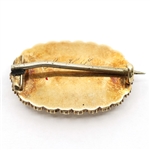 14K YELLOW GOLD VICTORIAN MOURNING BROOCHES