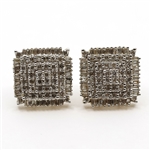 10K YELLOW GOLD 0.50 CTW DIAMOND CLUSTER EARRINGS