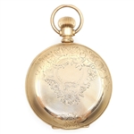 MEN'S HAMPDEN WATCH CO. GOLD FILLED CASE POCKET WATCH