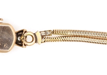 LADIES GRUEN 14K YELLOW GOLD & DIAMOND WRISTWATCH
