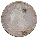 1873-P US SILVER SEATED LIBERTY HALF DOLLAR COIN