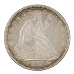 1874-P US SILVER SEATED LIBERTY 50C HALF DOLLAR COIN