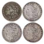 1879P 1882S 1882P & 1884P US SILVER MORGAN DOLLAR COINS
