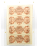 1800's $50 NEW ORLEANS CANAL BANK UNCUT SHEET 