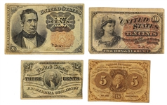 CIVIL WAR ERA US FRACTIONAL & POSTAGE CURRENCY NOTES