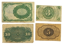 CIVIL WAR ERA US FRACTIONAL & POSTAGE CURRENCY NOTES