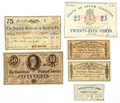 CIVIL WAR ERA US & CSA FRACTIONAL CURRENCY NOTES, BONDS