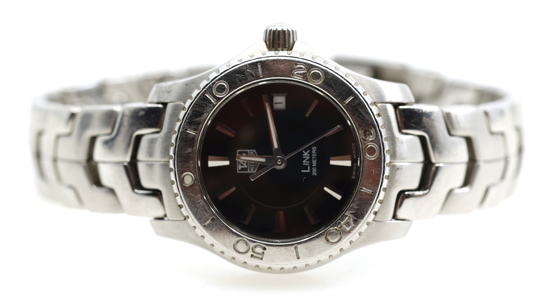LADIES TAG HEUER LINK WJ1314 STAINLESS STEEL WRISTWATCH