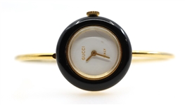 GUCCI BEZEL BANGLE WATCH 