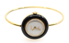 GUCCI BEZEL BANGLE WATCH 