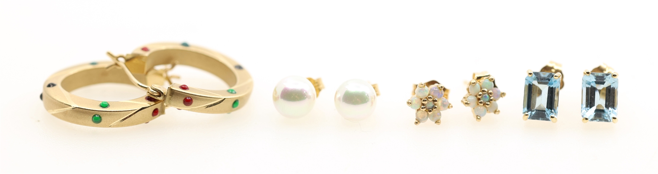 14K YELLOW GOLD FASHION EARRINGS