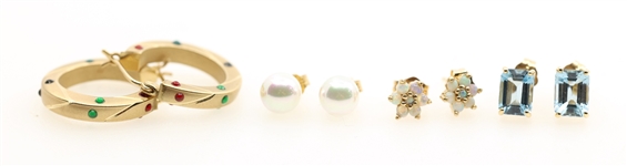 14K YELLOW GOLD FASHION EARRINGS
