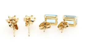 14K YELLOW GOLD FASHION EARRINGS