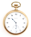 MENS ELGIN GOLD FILLED CASE POCKET WATCH