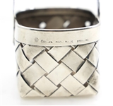 STERLING SILVER CARTIER MINIATURE BASKET 