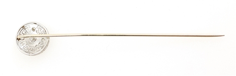 14K WHITE GOLD 0.27 CTW DIAMOND PIN