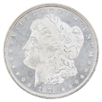 1878-P 7TF US SILVER MORGAN DOLLAR COIN BU
