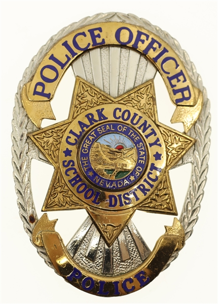 CLARK COUNTY NV SCHOOL DISTRICT POLICE OFFICER BADGE