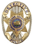 CLARK COUNTY NV SCHOOL DISTRICT POLICE DETECTIVE BADGE