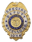 OBSOLETE WAPELLO COUNTY IOWA SPECIAL DEPUTY BADGE 