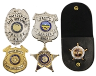 OBSOLETE POLICE SHERIFF OFFICER BADGES - NY, RI, OH, & CA