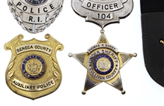 OBSOLETE POLICE SHERIFF OFFICER BADGES - NY, RI, OH, & CA