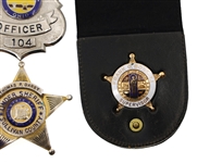 OBSOLETE POLICE SHERIFF OFFICER BADGES - NY, RI, OH, & CA
