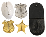 OBSOLETE POLICE SHERIFF OFFICER BADGES - NY, RI, OH, & CA