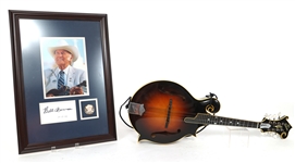 1993 LIMITED EDITION GIBSON "MONROE" SIGNED F-5 MANDOLIN W/ FRAMED SIGNATURE