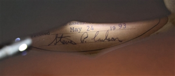 1993 LIMITED EDITION GIBSON MONROE SIGNED F-5 MANDOLIN W/ FRAMED SIGNATURE