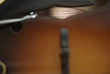 1993 LIMITED EDITION GIBSON MONROE SIGNED F-5 MANDOLIN W/ FRAMED SIGNATURE